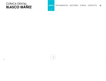 Tablet Screenshot of clinicablascoibanez.com